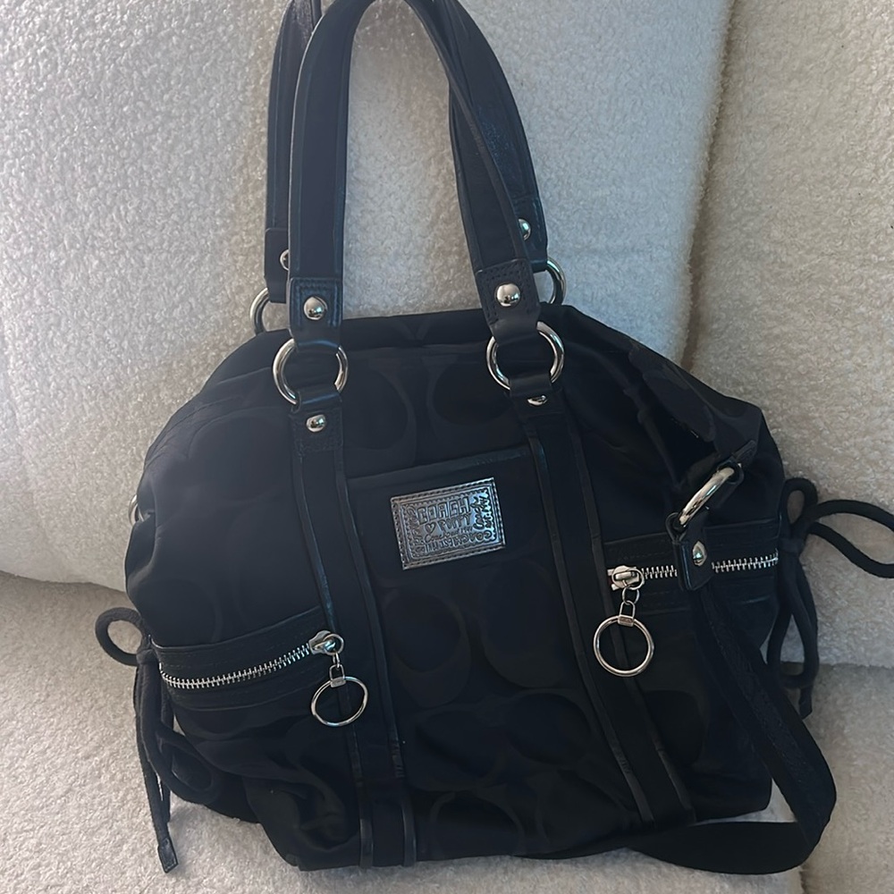 Coach Poppy Black Purse